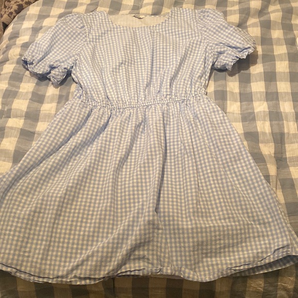 crown & ivy Dresses & Skirts - Blue white gingham dress